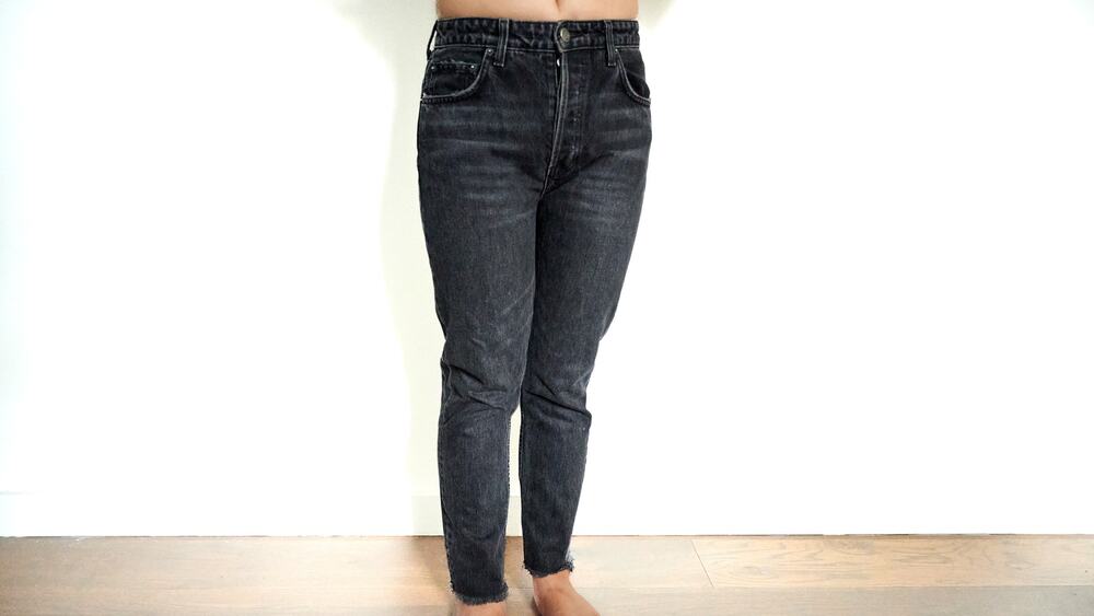 Reformation Brooke Black High Rise Straight Leg Jeans 26